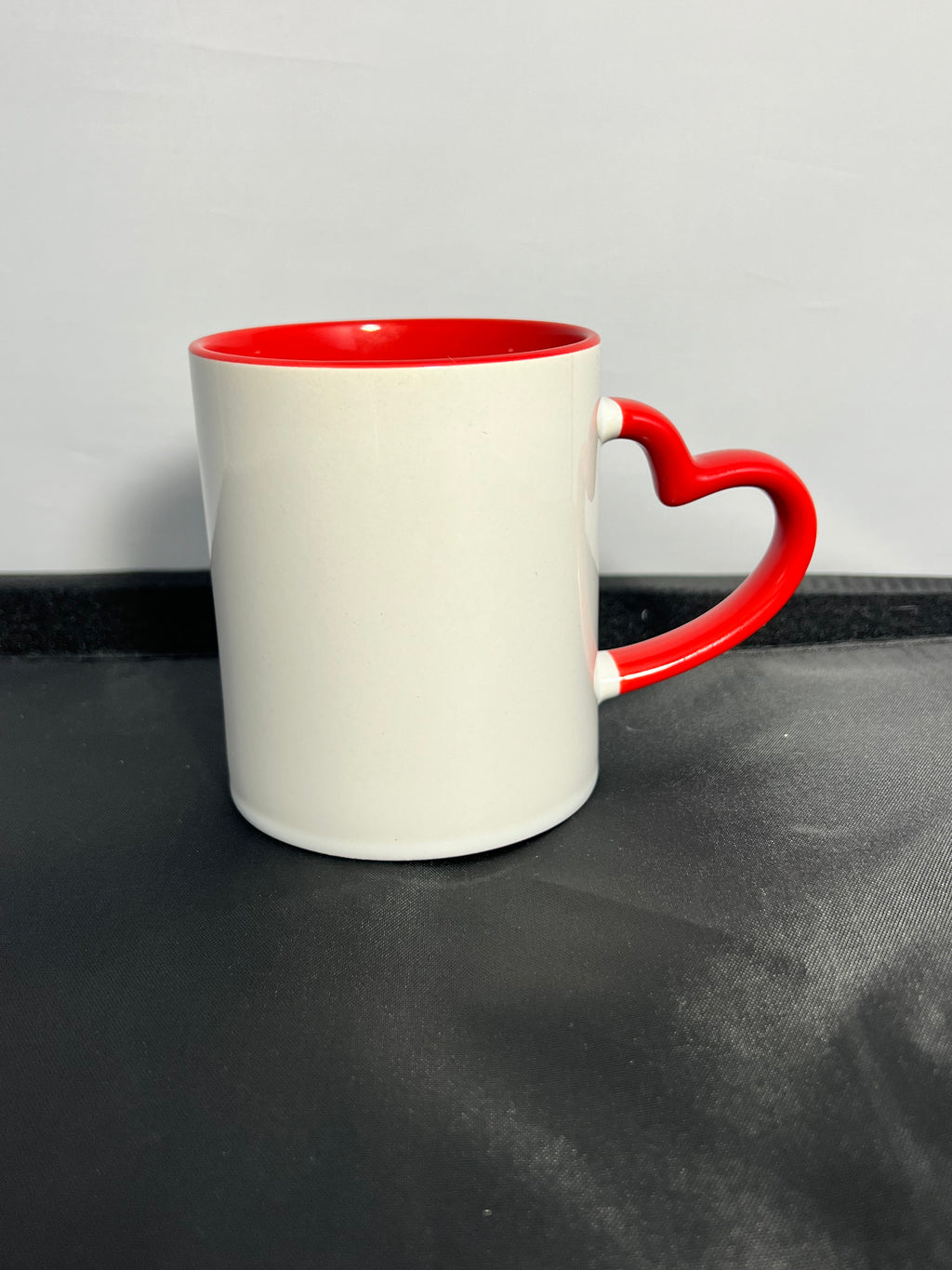 Mug rouge (cœur) 2 personnalisations