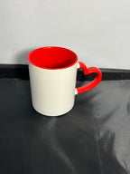 Mug rouge (cœur) 2 personnalisations