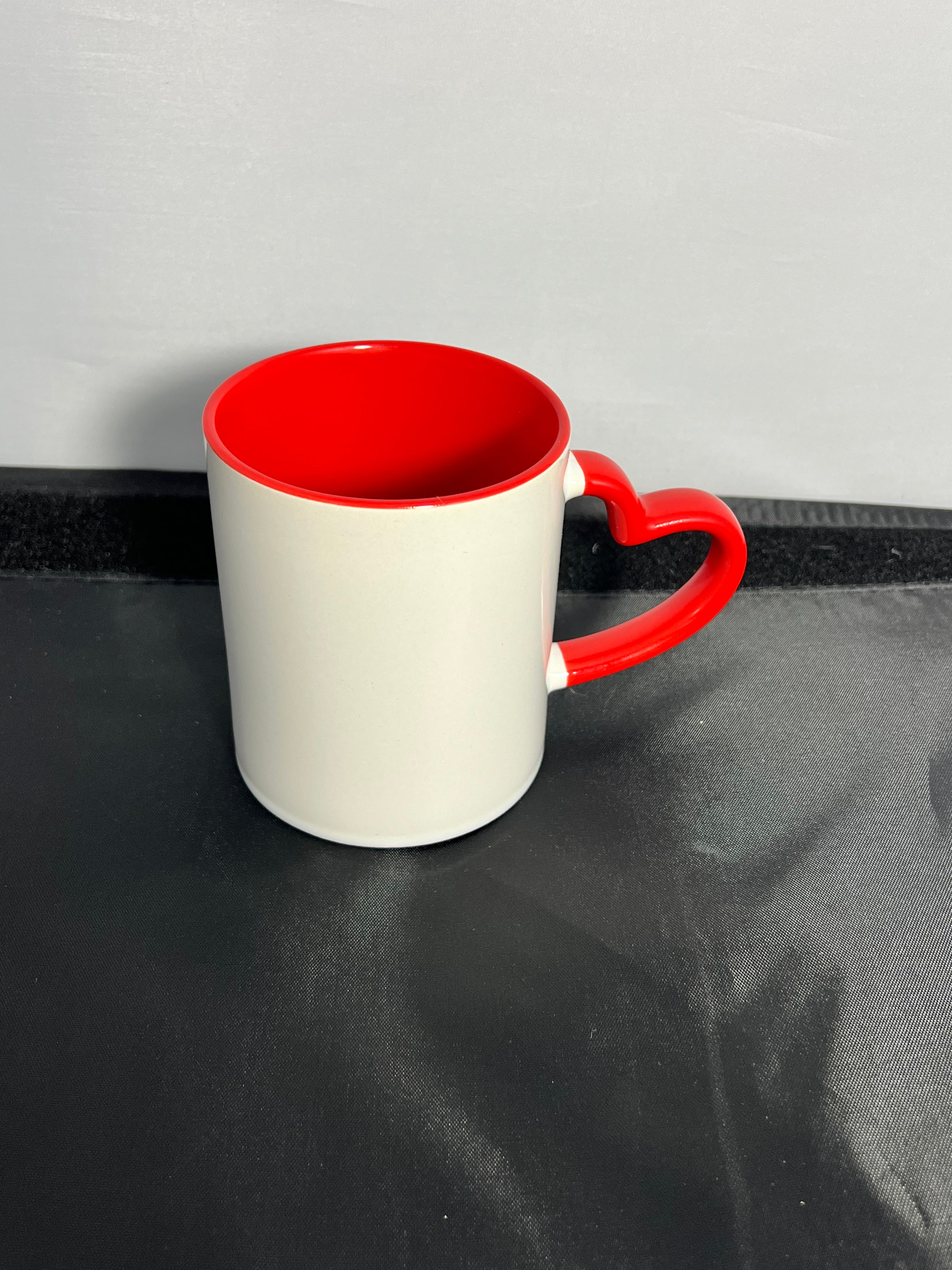 Mug rouge (cœur) 2 personnalisations